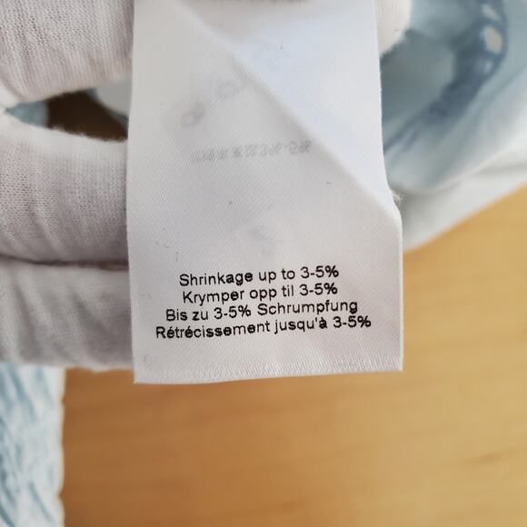 GANNI Broderie Anglaise Eyelet Cotton Midi Dress Light Blue Smocked Size 34 US 2 - Picture 12 of 12